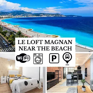 Apartment Le Loft Magnan - Ac- Pres - Wifi - Parking - Confort Et Moderne - Supermarches Et Tram Proches, Nice